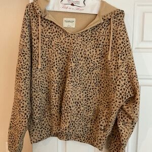 Leopard Print Hoodie sweatshirt